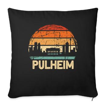 Pulheim - Sofa pillowcase 17,3'' x 17,3'' (45 x 45 cm) - black - Front