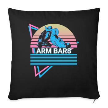 Jiu Jitsu BJJ Retro - Sofa pillowcase 17,3'' x 17,3'' (45 x 45 cm) - black - Front