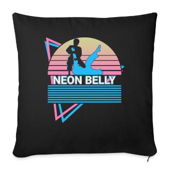 Funny Jiu Jitsu BJJ Retro - Sofa pillowcase 17,3'' x 17,3'' (45 x 45 cm) - black - Front