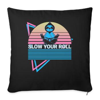 Lustiges Jiu Jitsu BJJ Retro - Sofakissenbezug 45 x 45 cm - Schwarz - Vorne
