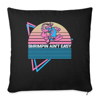 Funny Jiu Jitsu BJJ Retro - Sofa pillowcase 17,3'' x 17,3'' (45 x 45 cm) - black - Front