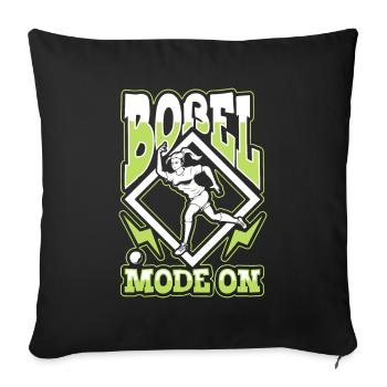 Boßel Mode On - Bosseln - Sofakissenbezug 45 x 45 cm - Schwarz - Vorne