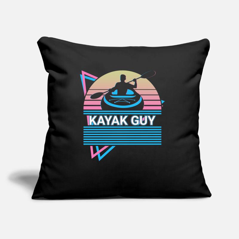 Kajak Kajakfahren Retro Sofakissenbezug 45 x 45 cm