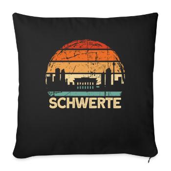 Épée - Housse de coussin décorative 45 x 45 cm - noir - Devant