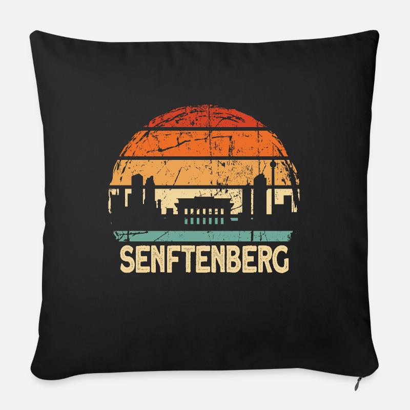 Senftenberg - Sofakissenbezug 45 x 45 cm - Schwarz