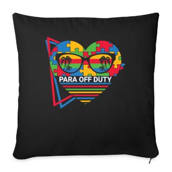 Paraprofessionnel - Housse de coussin décorative 45 x 45 cm - noir - Devant
