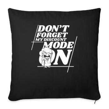 Pension de retraité drôle N’oubliez pas ma réduction - Housse de coussin décorative 45 x 45 cm - noir - Devant