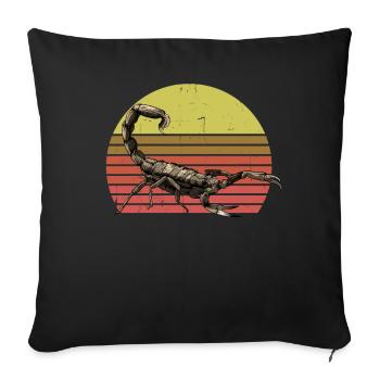 Scorpion - Sofa pillowcase 17,3'' x 17,3'' (45 x 45 cm) - black - Front