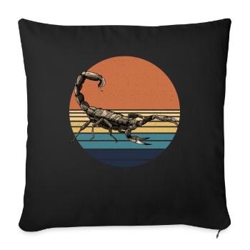Scorpion - Sofa pillowcase 17,3'' x 17,3'' (45 x 45 cm) - black - Front