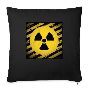 Radioactive Radiation Therapy Atomic Cancer - Sofa pillowcase 17,3'' x 17,3'' (45 x 45 cm) - black - Front