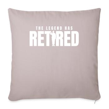 Rentner Rente The Legend Has Retired - Sofa pillowcase 17,3'' x 17,3'' (45 x 45 cm) - light taupe - Front