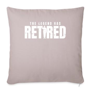 Rentner Rente The Legend Has Retired - Sofa pillowcase 17,3'' x 17,3'' (45 x 45 cm) - light taupe - Front