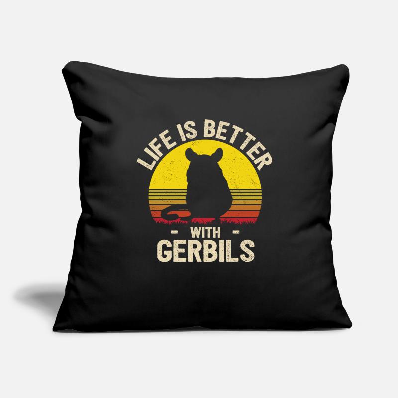 Gerbille Housse de coussin décorative 45 x 45 cm