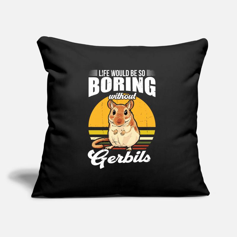 Gerbille Housse de coussin décorative 45 x 45 cm