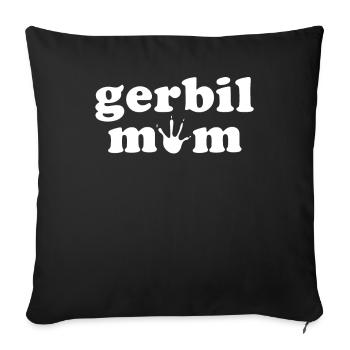 Gerbille - Housse de coussin décorative 45 x 45 cm - noir - Devant
