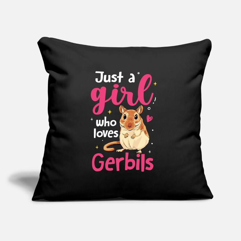 Gerbille Housse de coussin décorative 45 x 45 cm