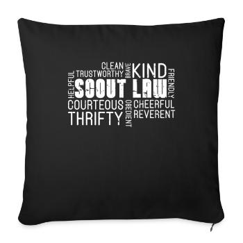 Scout - Sofa pillowcase 17,3'' x 17,3'' (45 x 45 cm) - black - Front