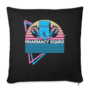 Pharmacist Retro - Sofa pillowcase 17,3'' x 17,3'' (45 x 45 cm) - black - Front