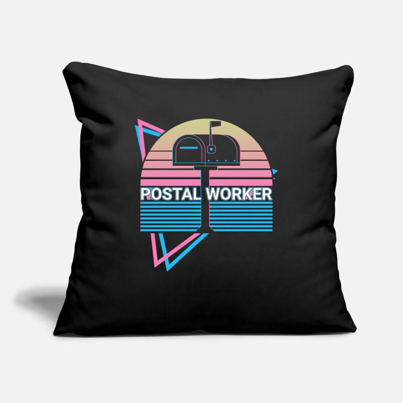 Travailleur des postes Postier Postier Rétro Housse de coussin décorative 45 x 45 cm
