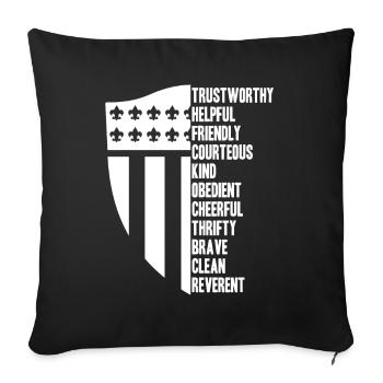 Boy Scout Cool - Housse de coussin décorative 45 x 45 cm - noir - Devant
