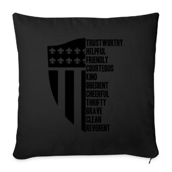 Boy Scout Cool - Housse de coussin décorative 45 x 45 cm - noir - Devant