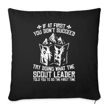 Scout - Sofa pillowcase 17,3'' x 17,3'' (45 x 45 cm) - black - Front