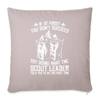 Éclaireur - Housse de coussin décorative 45 x 45 cm - taupe clair - Devant