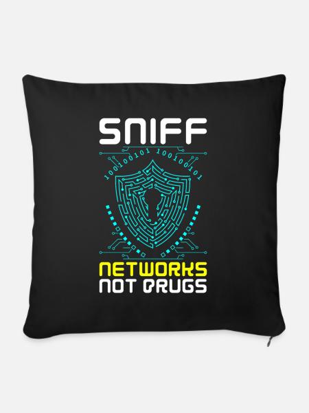 Cybersicherheit Hacking IT - Sofakissenbezug 45 x 45 cm - Schwarz
