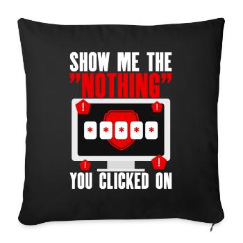Cybersicherheit Hacking IT - Sofakissenbezug 45 x 45 cm - Schwarz - Vorne