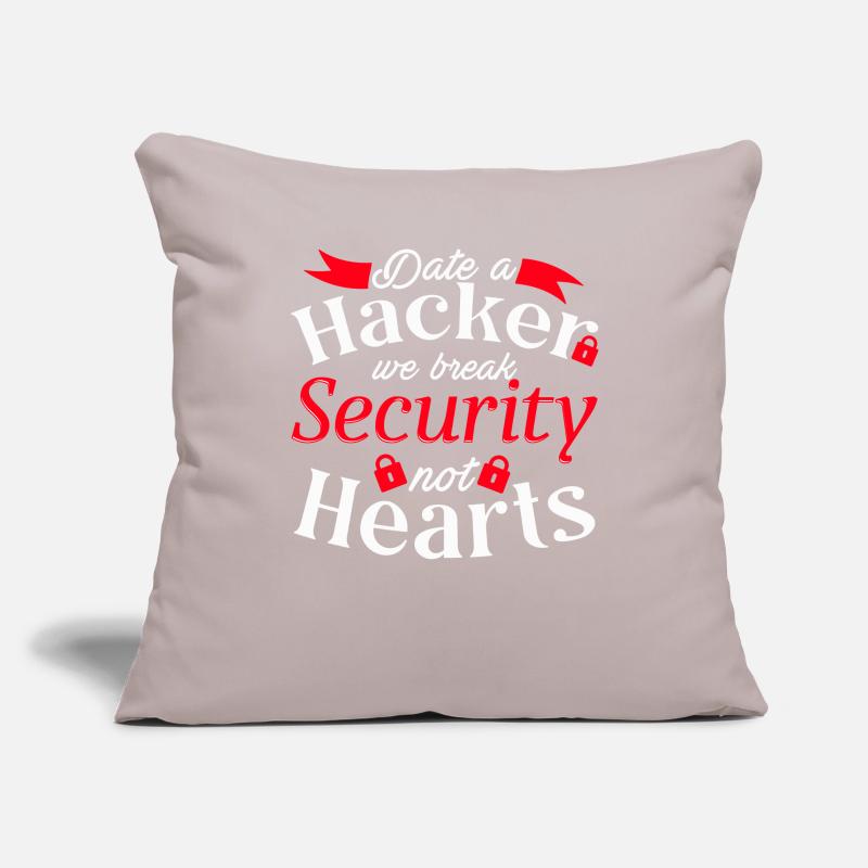 Cybersecurity, Hacking, IT Sofa pillowcase 17,3'' x 17,3'' (45 x 45 cm)