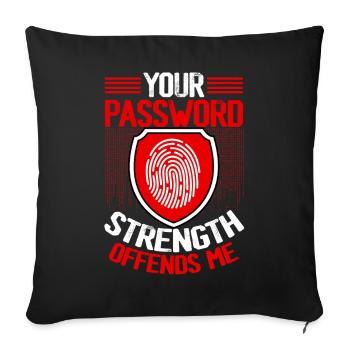 Cybersécurité, Piratage, Informatique - Housse de coussin décorative 45 x 45 cm - noir - Devant