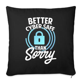 Cybersicherheit Hacking IT - Sofakissenbezug 45 x 45 cm - Schwarz - Vorne