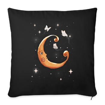 Cottagecore Vintage Butterfly Y2K Celestial - Sofa pillowcase 17,3'' x 17,3'' (45 x 45 cm) - black - Front