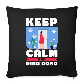 Mormon LDS Missionary - Sofa pillowcase 17,3'' x 17,3'' (45 x 45 cm) - black - Front
