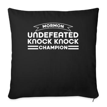 Missionnaire SDJ - Housse de coussin décorative 45 x 45 cm - noir - Devant
