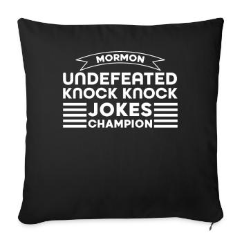 Missionnaire SDJ - Housse de coussin décorative 45 x 45 cm - noir - Devant