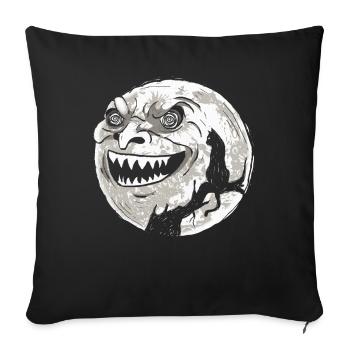 Whimsigoth Halloween Cat Skull Full Moon Gothic - Sofa pillowcase 17,3'' x 17,3'' (45 x 45 cm) - black - Front