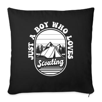 Scout - Sofa pillowcase 17,3'' x 17,3'' (45 x 45 cm) - black - Front