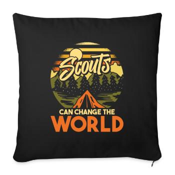 Scout - Sofa pillowcase 17,3'' x 17,3'' (45 x 45 cm) - black - Front