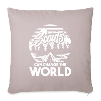 Pfadfinder - Sofakissenbezug 45 x 45 cm - helles Taupe - Vorne
