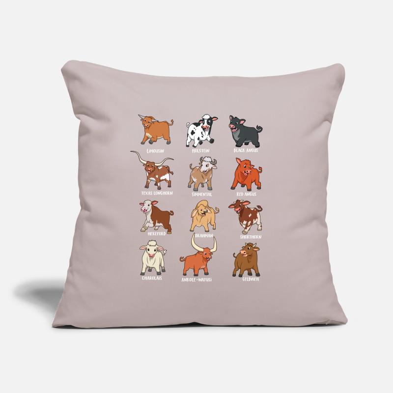 Different Kawaii Cows Sofa pillowcase 17,3'' x 17,3'' (45 x 45 cm)