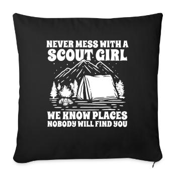 Scout - Sofa pillowcase 17,3'' x 17,3'' (45 x 45 cm) - black - Front