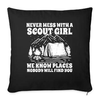 Scout - Sofa pillowcase 17,3'' x 17,3'' (45 x 45 cm) - black - Front