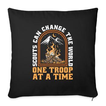 Boy Scout Cool - Housse de coussin décorative 45 x 45 cm - noir - Devant