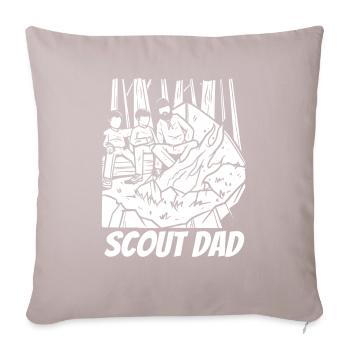 Boy Scout Papa Scout Dad - Sofa pillowcase 17,3'' x 17,3'' (45 x 45 cm) - light taupe - Front
