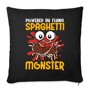FSM Pastafarian - Sofakissenbezug 45 x 45 cm - Schwarz - Vorne