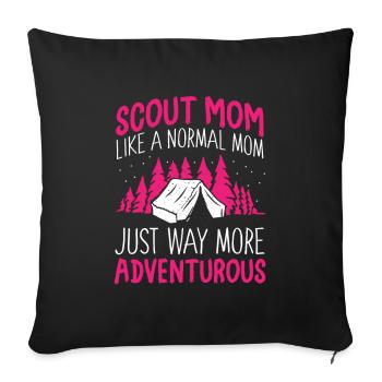 Boy Scout Mother - Sofa pillowcase 17,3'' x 17,3'' (45 x 45 cm) - black - Front