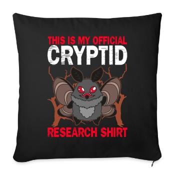 Mothman Kryptide Folklore - Sofakissenbezug 45 x 45 cm - Schwarz - Vorne