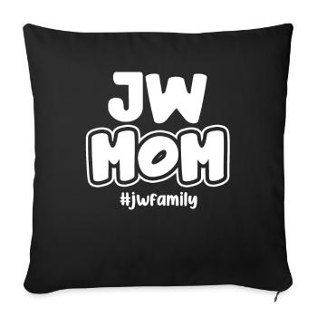 Témoins de Jéhovah - Housse de coussin décorative 45 x 45 cm - noir - Devant