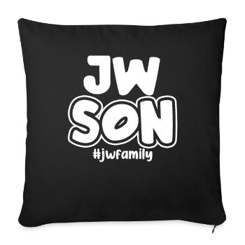 Témoins de Jéhovah - Housse de coussin décorative 45 x 45 cm - noir - Devant